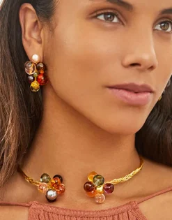 Best Sale Majorica Adjustable Choker Corfu With Pearls And Murano Glass