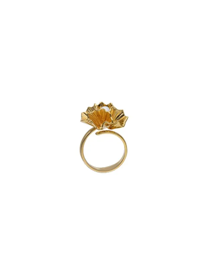 Store Majorica Adjustable Clavelina Ring With Round White Pearl