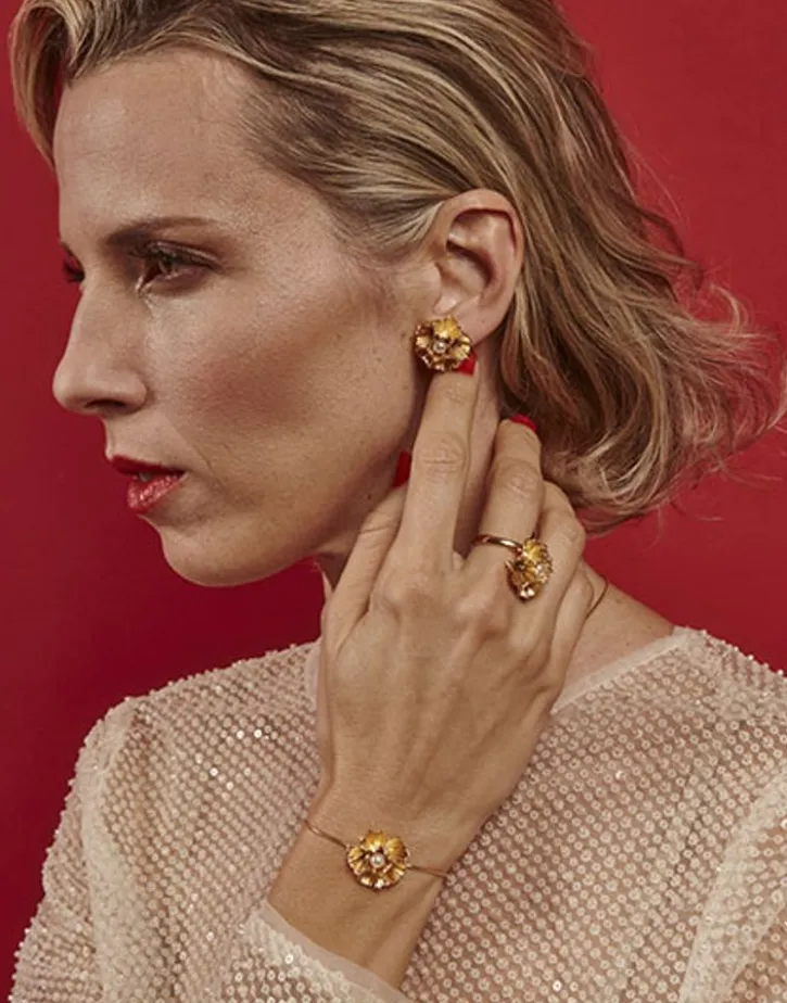 Store Majorica Adjustable Clavelina Ring With Round White Pearl