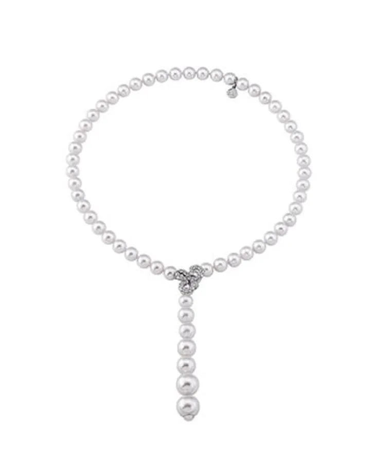 Best Sale Majorica Adjustable Necklace Carina
