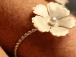 Cheap Majorica Adjustable Santorini Bianco Bridal Bracelet With Nacre Flowers And Pearls