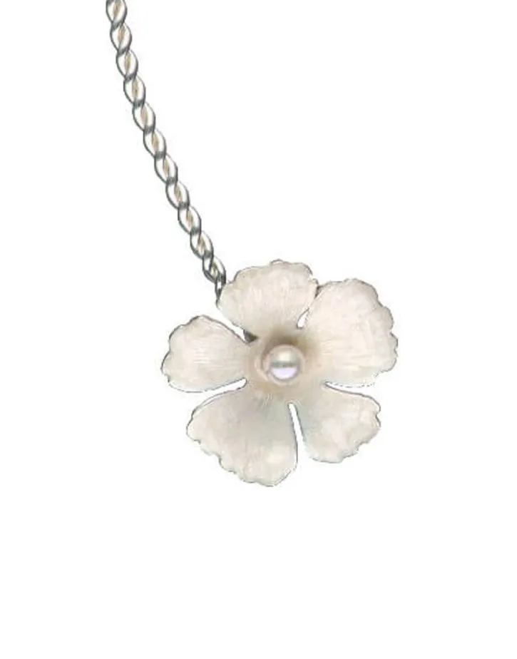Shop Majorica Adjustable Silver Santorini Bianco Bridal Choker With Nacre Flowers