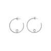 Online Majorica Alba Silver Hoop Earrings