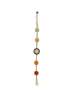 Store Majorica Algaida Geometric Bracelet With Amber Murano Glass