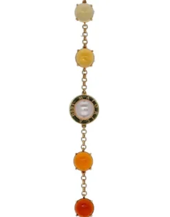 Store Majorica Algaida Geometric Bracelet With Amber Murano Glass