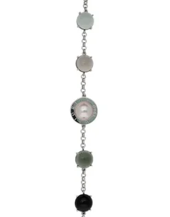 Shop Majorica Algaida Geometric Bracelet With Black Murano Glass
