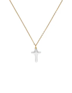 Fashion Majorica Caelum Communion Necklace With Pearl Cross