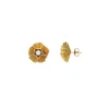 Shop Majorica Clavelina Short Earrings With A White Pearl