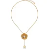 Fashion Majorica Clavelina White Pearl Chain Necklace