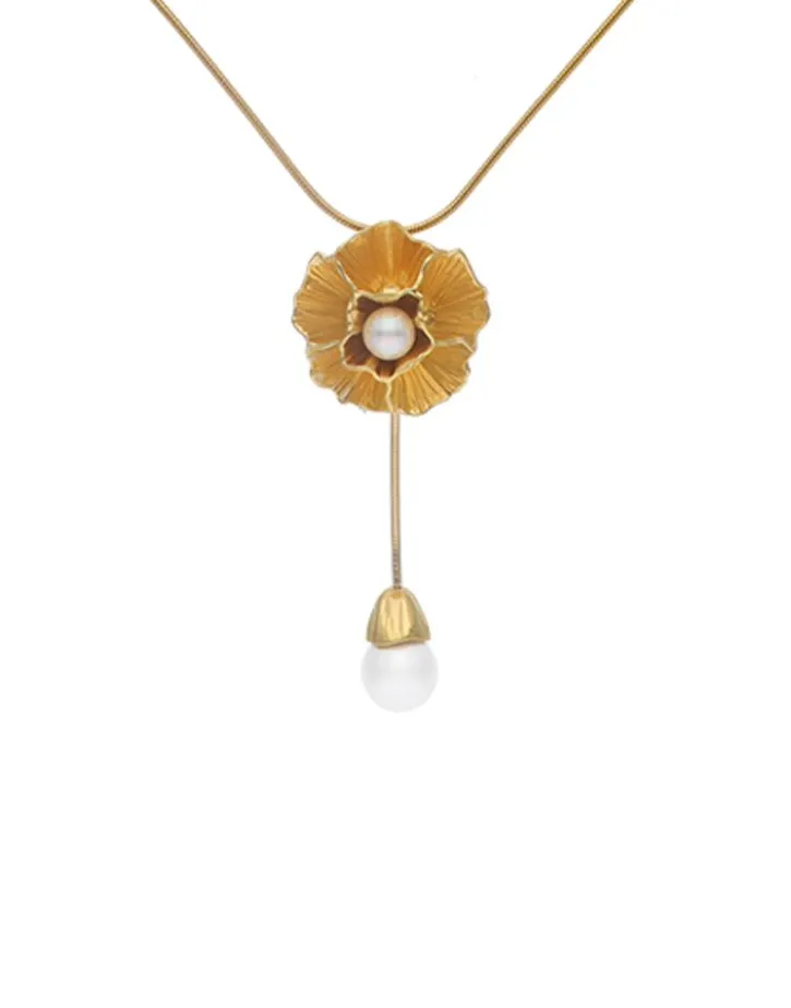 Fashion Majorica Clavelina White Pearl Chain Necklace