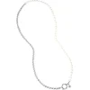 Fashion Majorica 70Cm Ibiza Necklace Combining Pearls And Steel