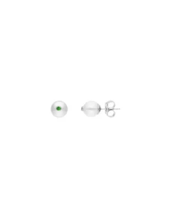 Shop Majorica Color Pop Earrings With Round White Pearl And Turquoise Zirconia