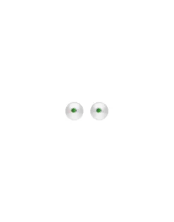 Shop Majorica Color Pop Earrings With Round White Pearl And Turquoise Zirconia