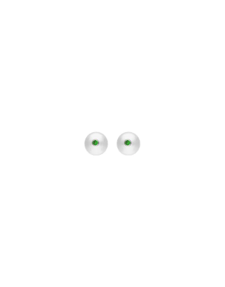 Shop Majorica Color Pop Earrings With Round White Pearl And Turquoise Zirconia