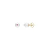 Flash Sale Majorica Color Pop Earrings With Round White Pearl And Magenta Zirconia