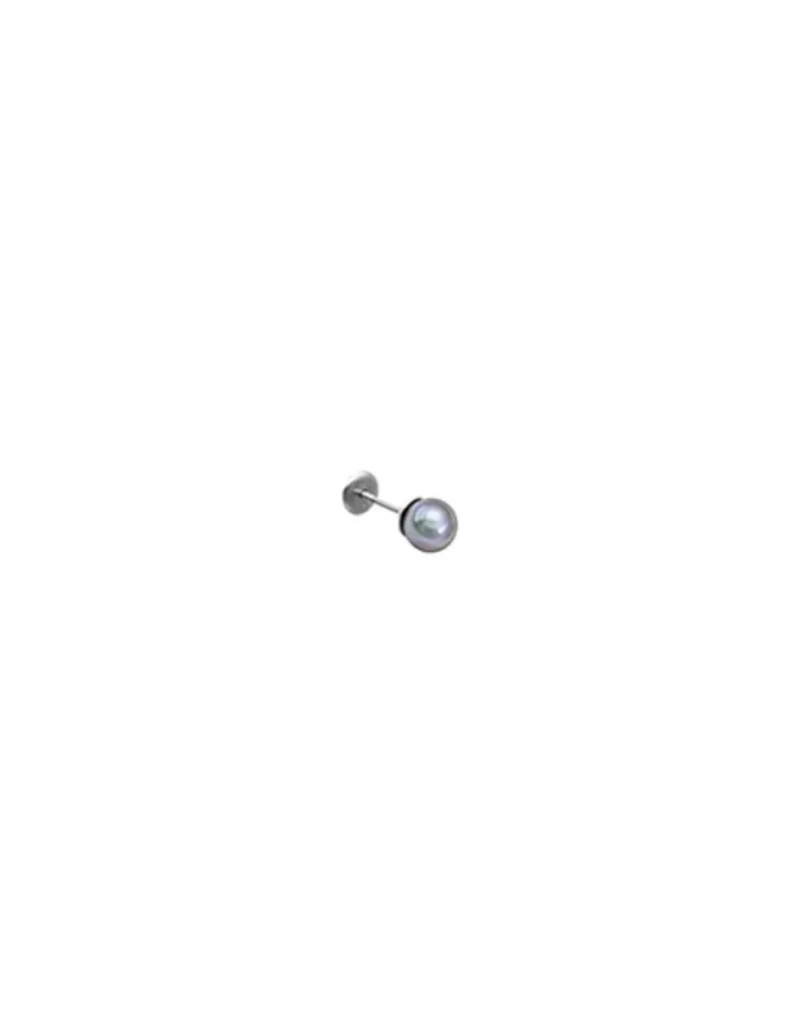 Outlet Majorica Cos Collection Earring With 4Mm Round Gray Pearl