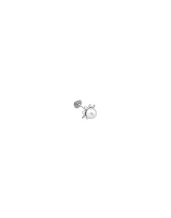 Outlet Majorica Cos Collection Sun Earring With 4Mm White Pearl