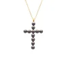 Online Majorica Crosses Collection Gold Pendant With Tahiti Pearl