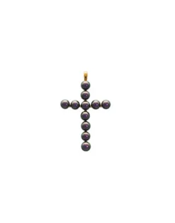 Online Majorica Crosses Collection Gold Pendant With Tahiti Pearl