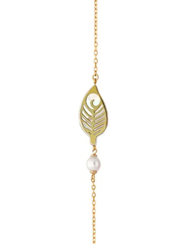 Discount Majorica Dafne Bracelet With Mother-Of-Pearl Leaf