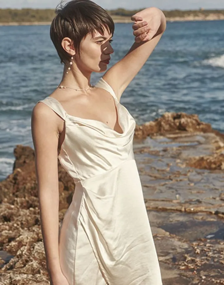 Online Majorica Dangle Necklace Strung With Round Pearls 40Cm