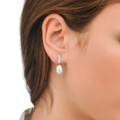 Fashion Majorica Earrings Agora With Barroque White Pearl