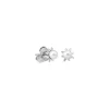 Best Majorica Earrings Cies Silver Mini Flower With 4Mm White Pearl