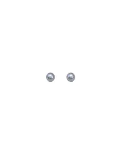 Shop Majorica Earrings Cies Silver With 4Mm Gray Pearl