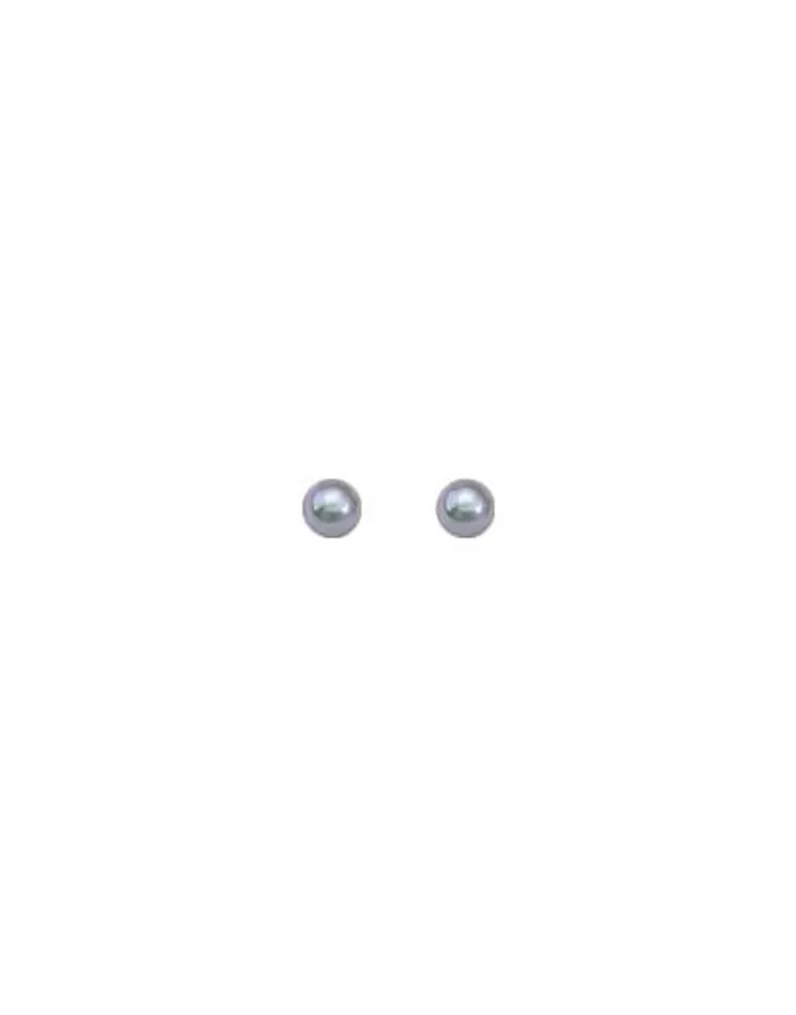 Shop Majorica Earrings Cies Silver With 4Mm Gray Pearl