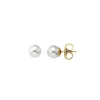 Sale Majorica Earrings Lyra Gold Plated With 12Mm White Pearl