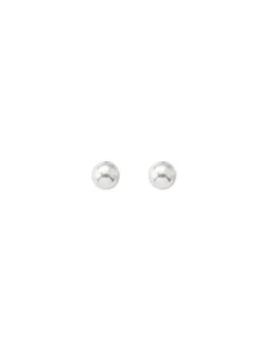 New Majorica Earrings Lyra Gold Plated With 7Mm White Pearl