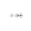 Clearance Majorica Earrings Lyra Silver With 10Mm White Pearl