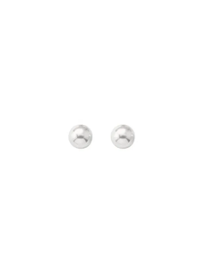 Hot Majorica Earrings Lyra Silver With 9Mm White Pearl