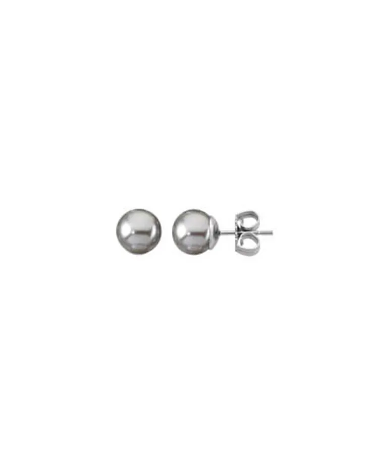 Fashion Majorica Earrings Lyra Silver With 10Mm Nuage Pearl