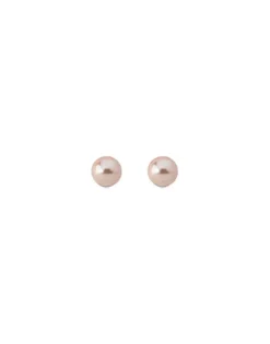 Online Majorica Earrings Lyra Silver With 8Mm Pink Pearl