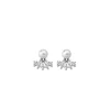 Flash Sale Majorica Earrings Mood Silver With 6Mm White Pearl And Zircons