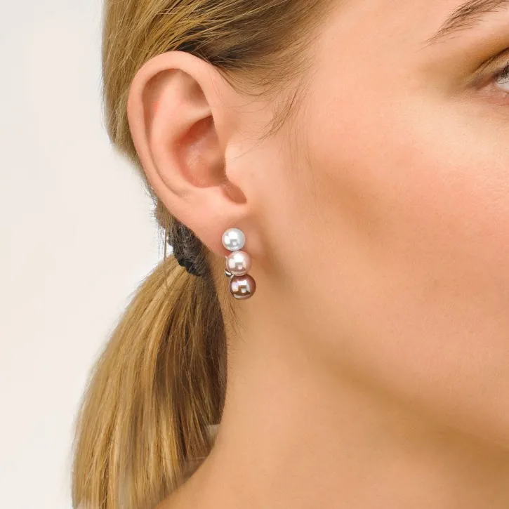 Online Majorica Earrings Nuit Multicolored Pearls