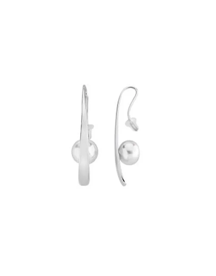 Best Majorica Earrings Planet Silver With 10Mm White Pearl