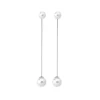 Clearance Majorica Earrings Rosa With 8 And 10Mm White Pearls