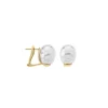 Best Majorica Earrings Tender Gold Plated With 12Mm White Baroque Pearl