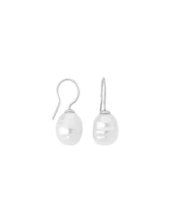 Best Majorica Earrings Tender Silver With 12Mm White Baroque Pearl