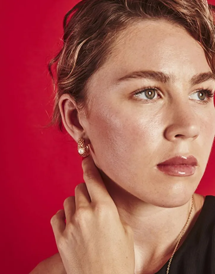 Clearance Majorica Etna Small Hoop Earrings In Gold-Plated Silver
