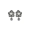 Hot Majorica Filigree Flower Earrings Peregrina With Hanging Pearl
