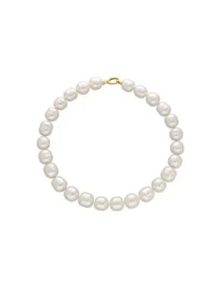 Hot Majorica Gold Plated Barroque Pearl Necklace Lyra 14Mm 42Cm