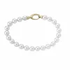 Discount Majorica Gold Plated Bracelet Lyra 6Mm White Pearls