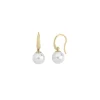 Store Majorica Gold Plated Earrings Nuada With 10Mm White Pearl