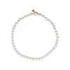Store Majorica Gold Plated Necklace Lyra With 8Mm White Pearl 40Cm Tab Lock