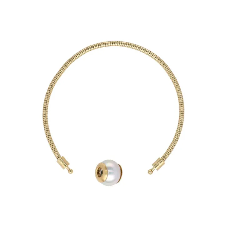 Flash Sale Majorica Gold Steel Zindis Bracelet 17,5Cm