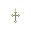 Best Sale Majorica Gold Trinity Cross Pendant With Pearls
