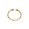 Best Majorica Golden Bamboo Adjustable Bracelet With Champagne Pearls